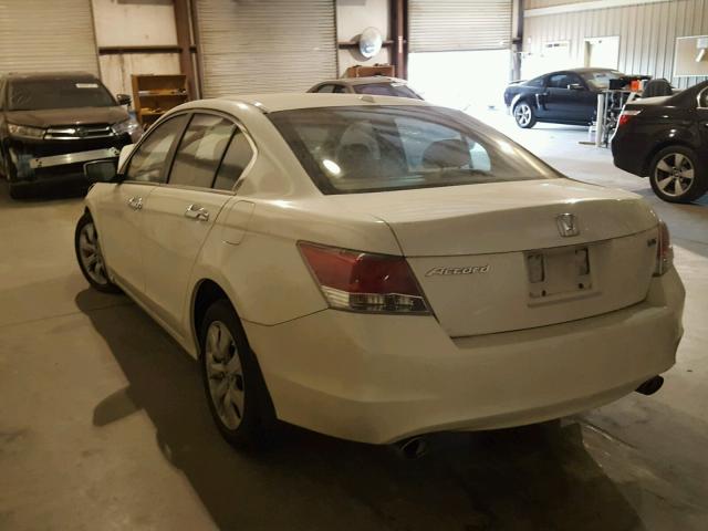 1HGCP3F88AA022770 - 2010 HONDA ACCORD EXL WHITE photo 3