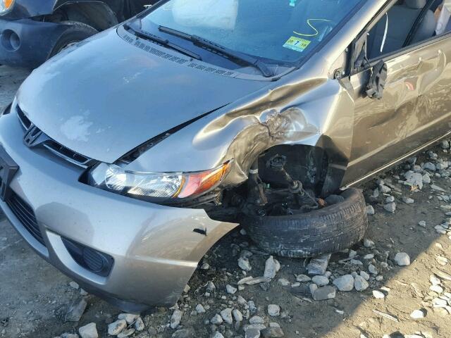 2HGFG12857H575605 - 2007 HONDA CIVIC EX GRAY photo 9