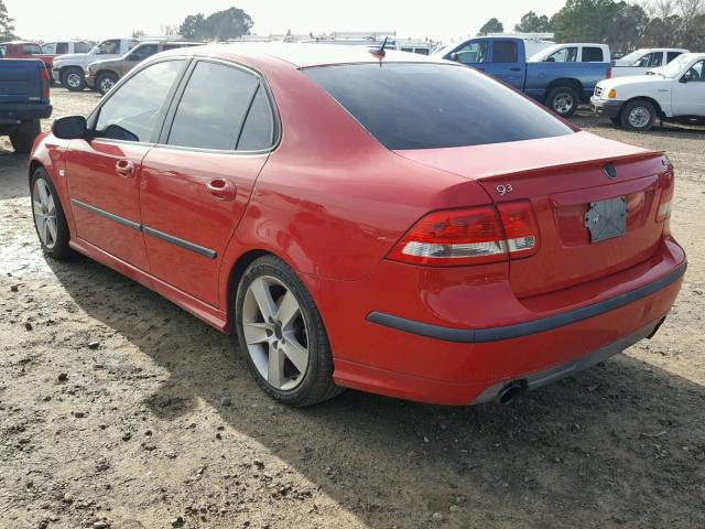 YS3FH41U371012300 - 2007 SAAB 9-3 AERO RED photo 3