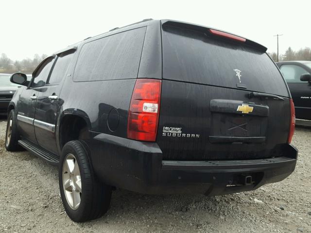 1GNFK16397J165343 - 2007 CHEVROLET SUBURBAN K BLACK photo 3