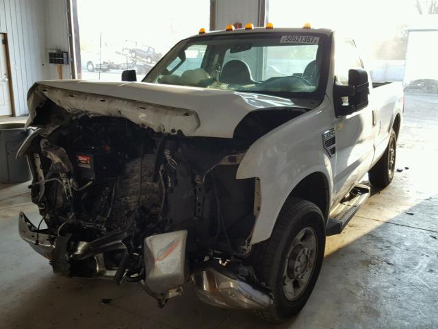 1FTNF20588EB66938 - 2008 FORD F250 SUPER WHITE photo 2