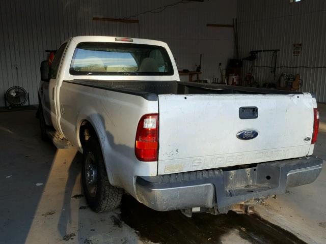 1FTNF20588EB66938 - 2008 FORD F250 SUPER WHITE photo 3