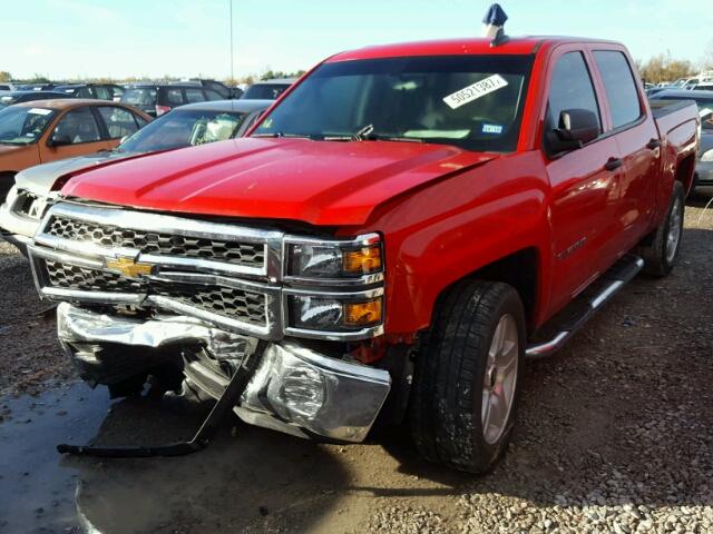 3GCPCPEH8FG167837 - 2015 CHEVROLET SILVERADO RED photo 2