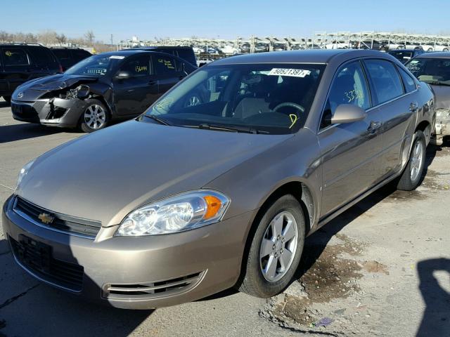 2G1WT58K079323607 - 2007 CHEVROLET IMPALA LT GOLD photo 2