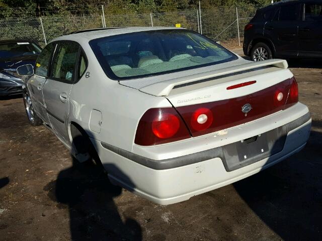 2G1WH55K239223699 - 2003 CHEVROLET IMPALA LS WHITE photo 3