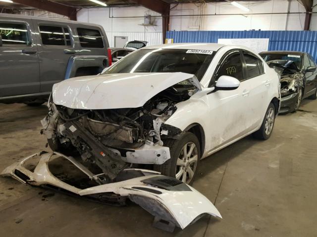 JM1BL1SF4A1330498 - 2010 MAZDA 3 I WHITE photo 2