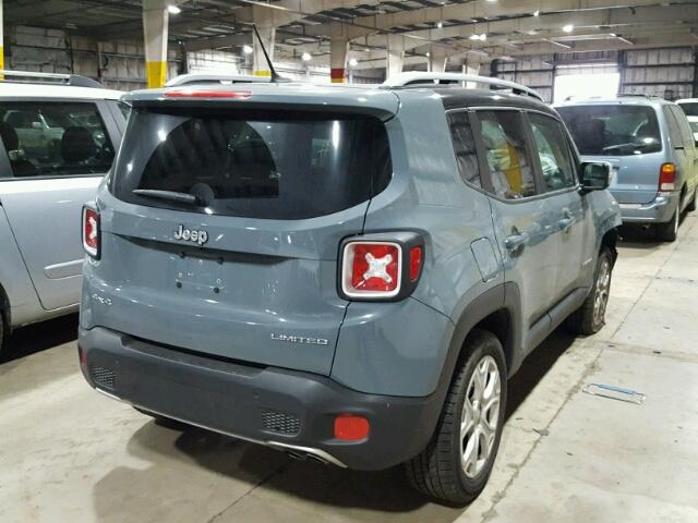 ZACCJBDB2HPF28596 - 2017 JEEP RENEGADE L GRAY photo 4