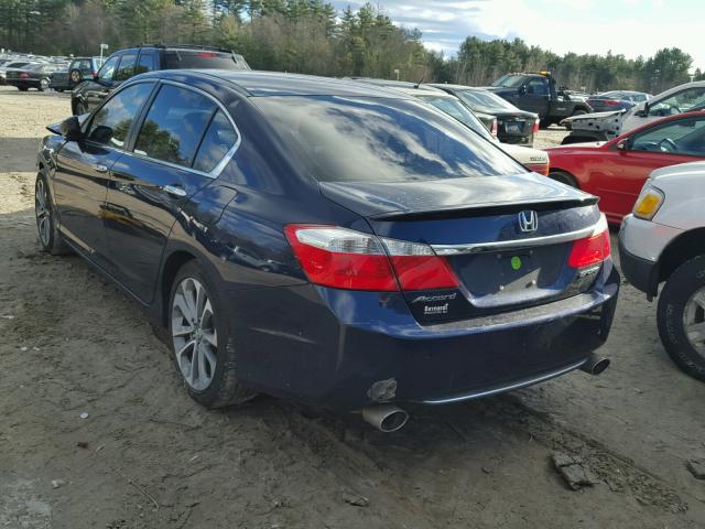 1HGCR2F53EA245931 - 2014 HONDA ACCORD SPO BLUE photo 3