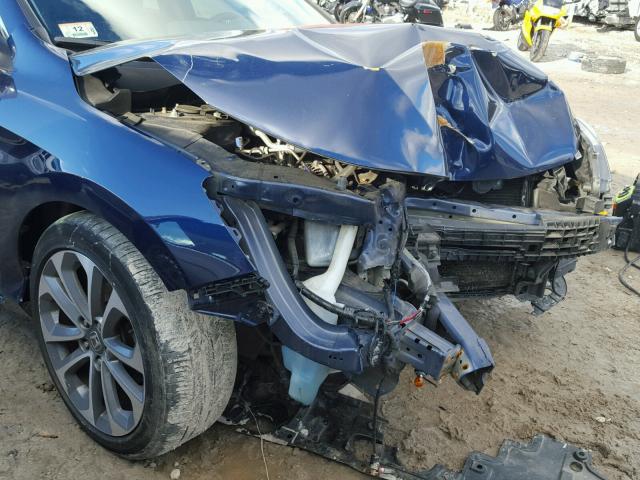 1HGCR2F53EA245931 - 2014 HONDA ACCORD SPO BLUE photo 9