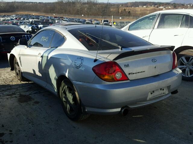 KMHHM65D53U067434 - 2003 HYUNDAI TIBURON SILVER photo 3