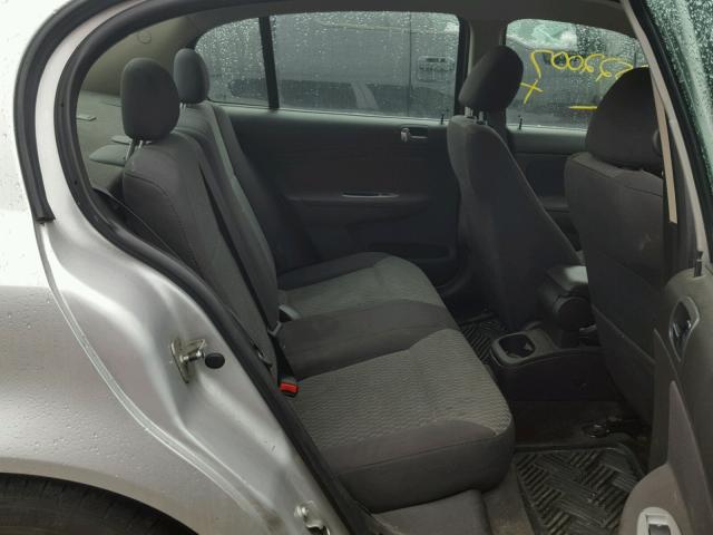 1G1AT58H897295901 - 2009 CHEVROLET COBALT LT SILVER photo 6