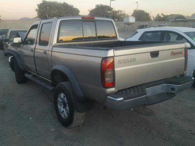 1N6ED27T5YC315616 - 2000 NISSAN FRONTIER C BROWN photo 3