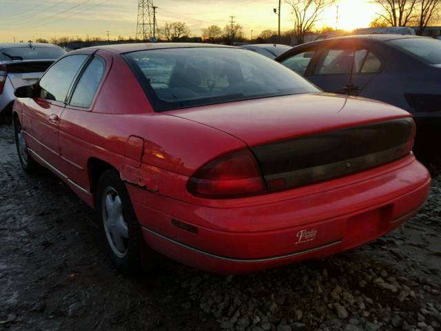 2G1WW12M5T9275820 - 1996 CHEVROLET MONTE CARL RED photo 3