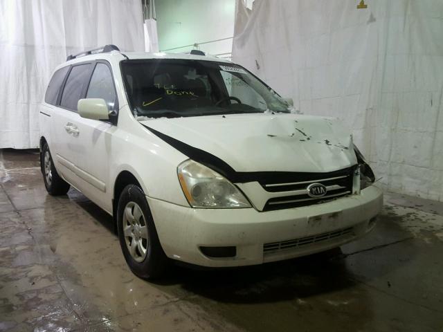 KNDMB233476110120 - 2007 KIA SEDONA EX WHITE photo 1