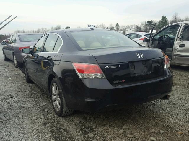 1HGCP26818A014420 - 2008 HONDA ACCORD EXL BLACK photo 3