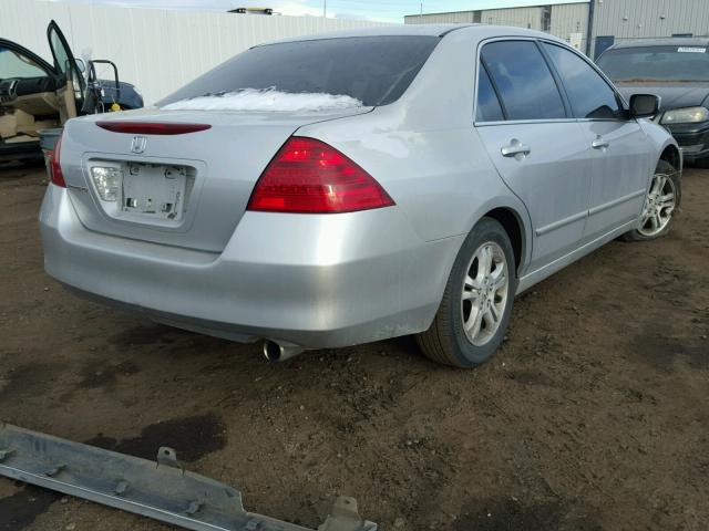 1HGCM56706A014651 - 2006 HONDA ACCORD EX SILVER photo 4