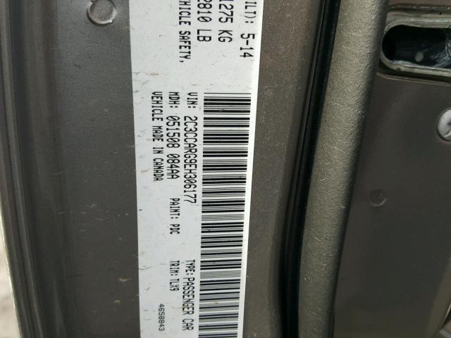 2C3CCARG9EH306177 - 2014 CHRYSLER 300 GRAY photo 10