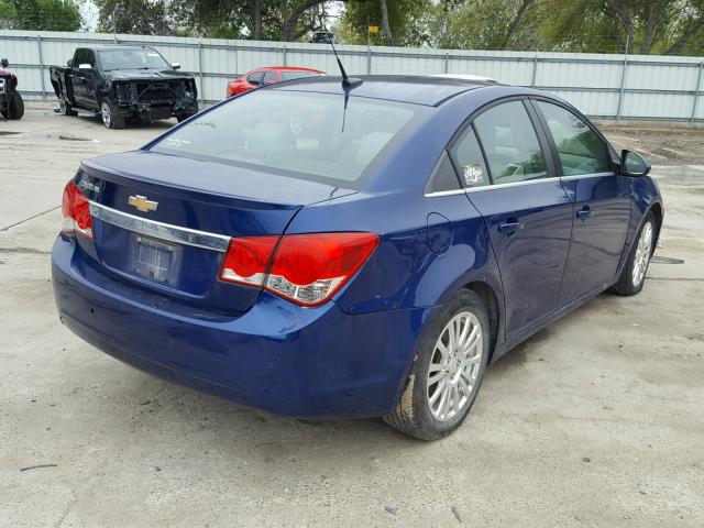 1G1PJ5SCXC7329289 - 2012 CHEVROLET CRUZE ECO BLUE photo 4