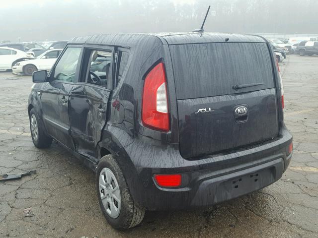 KNDJT2A54D7609493 - 2013 KIA SOUL BLACK photo 3