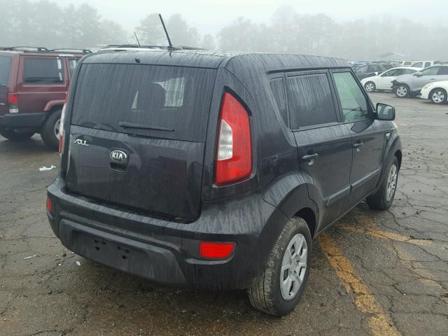 KNDJT2A54D7609493 - 2013 KIA SOUL BLACK photo 4