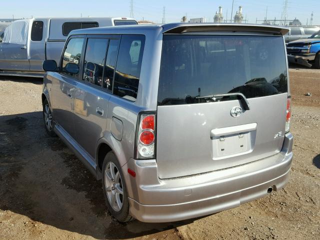 JTLKT324864127490 - 2006 TOYOTA SCION XB SILVER photo 3