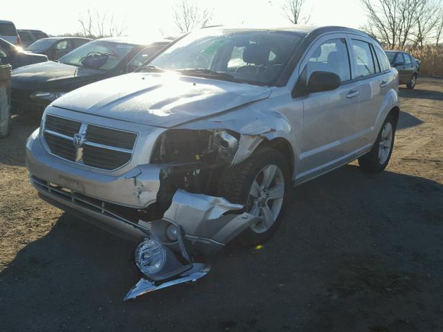 1B3CB3HA5BD148146 - 2011 DODGE CALIBER MA SILVER photo 2