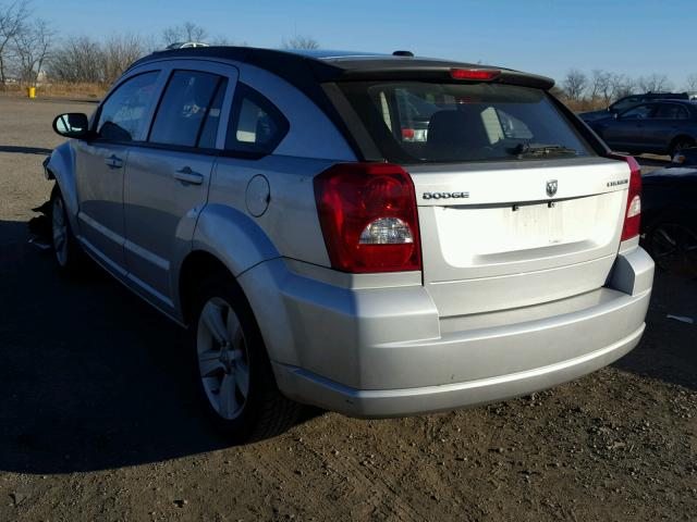 1B3CB3HA5BD148146 - 2011 DODGE CALIBER MA SILVER photo 3