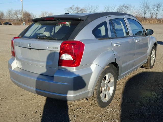 1B3CB3HA5BD148146 - 2011 DODGE CALIBER MA SILVER photo 4