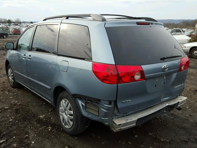 5TDZA23C76S578270 - 2006 TOYOTA SIENNA CE BLUE photo 3