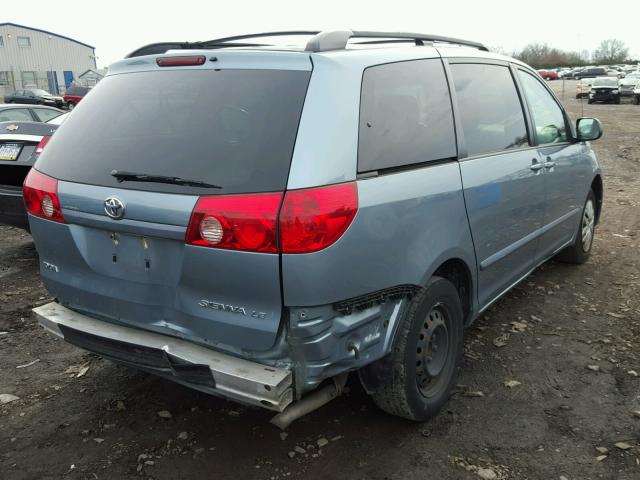 5TDZA23C76S578270 - 2006 TOYOTA SIENNA CE BLUE photo 4