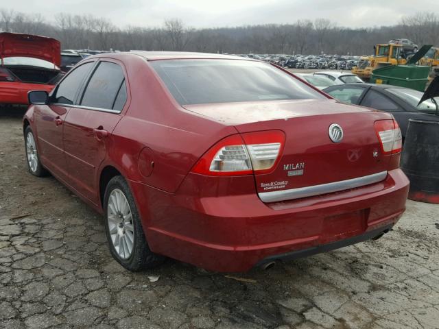 3MEHM08106R626420 - 2006 MERCURY MILAN PREM RED photo 3