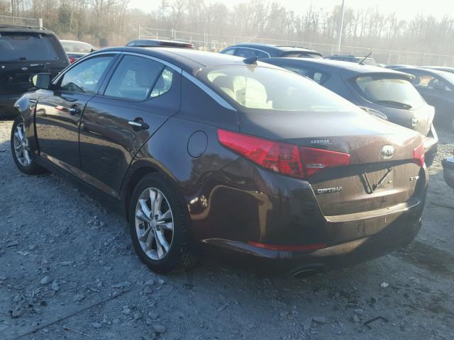 5XXGN4A73DG231935 - 2013 KIA OPTIMA EX BURGUNDY photo 3