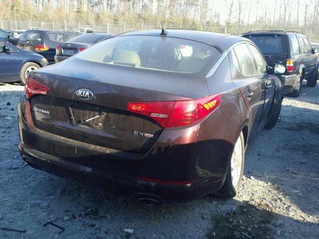 5XXGN4A73DG231935 - 2013 KIA OPTIMA EX BURGUNDY photo 4