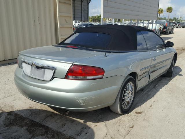 1C3EL55R64N116320 - 2004 CHRYSLER SEBRING LX GRAY photo 4