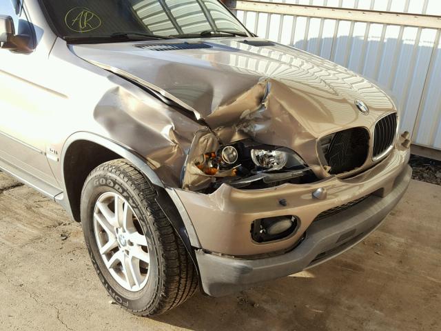 5UXFA13584LU33735 - 2004 BMW X5 3.0I BROWN photo 9