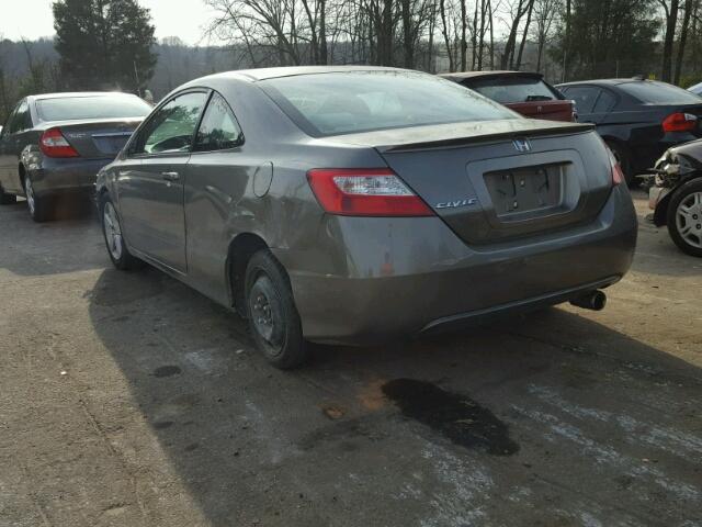 2HGFG11828H528728 - 2008 HONDA CIVIC EX CHARCOAL photo 3