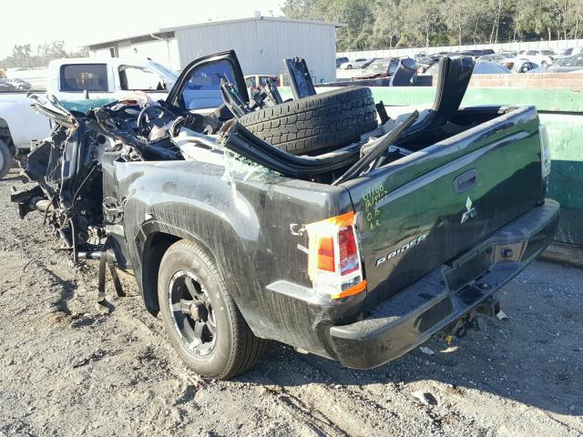 1Z7HC22K08S609114 - 2008 MITSUBISHI RAIDER LS BLACK photo 3