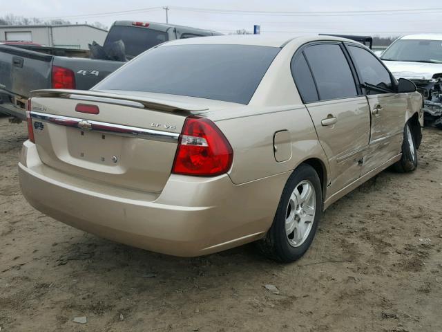 1G1ZT53856F128519 - 2006 CHEVROLET MALIBU LT TAN photo 4