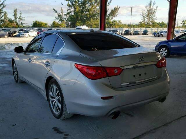 JN1EV7APXGM304812 - 2016 INFINITI Q50 PREMIU SILVER photo 3