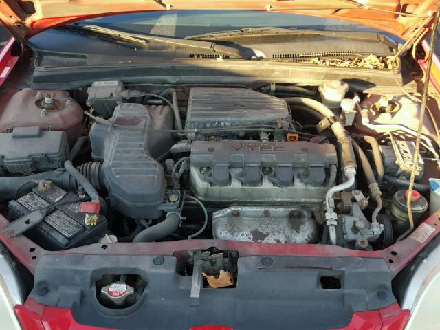 1HGEM21962L075467 - 2002 HONDA CIVIC EX წითელი ფოტო 7