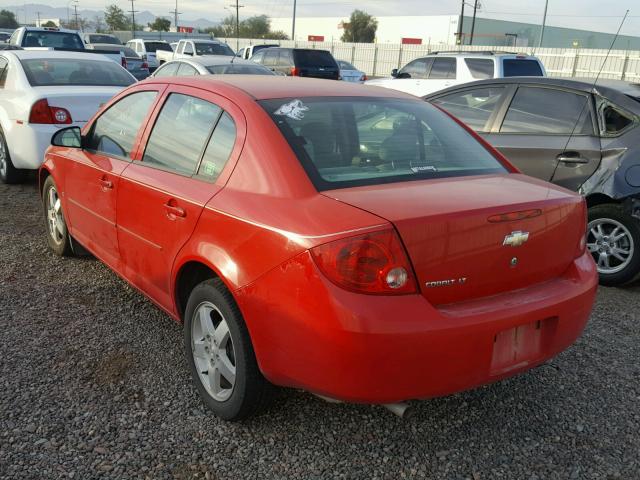 1G1AT58H497155411 - 2009 CHEVROLET COBALT LT RED photo 3