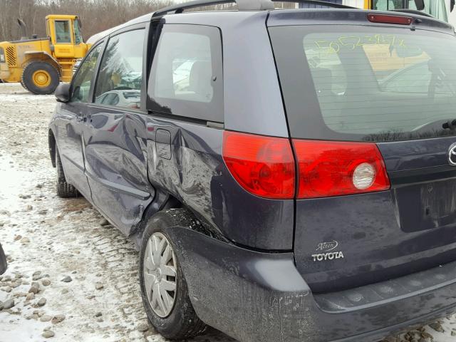 5TDZA23C36S519376 - 2006 TOYOTA SIENNA CE BLUE photo 9