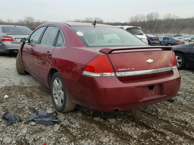 2G1WC581669142694 - 2006 CHEVROLET IMPALA LT RED photo 3