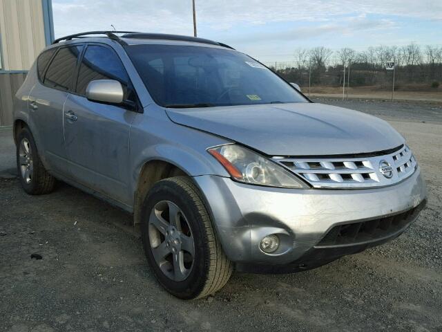 JN8AZ08W64W327691 - 2004 NISSAN MURANO SL SILVER photo 1