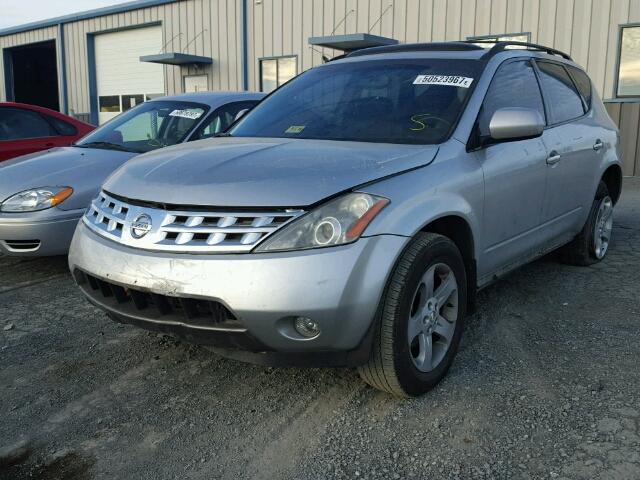 JN8AZ08W64W327691 - 2004 NISSAN MURANO SL SILVER photo 2