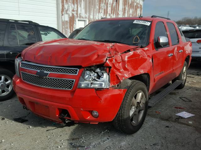 3GNFK12388G151068 - 2008 CHEVROLET AVALANCHE RED photo 2