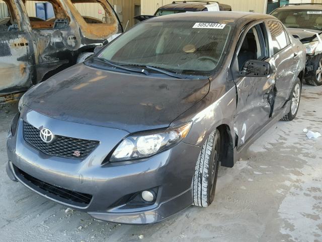 1NXBU40EX9Z152014 - 2009 TOYOTA COROLLA BA GRAY photo 2