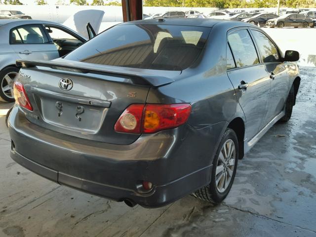 1NXBU40EX9Z152014 - 2009 TOYOTA COROLLA BA GRAY photo 4