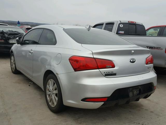 KNAFX6A82E5240364 - 2014 KIA FORTE EX SILVER photo 3