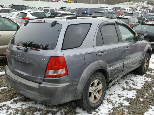 KNDJC733135056675 - 2003 KIA SORENTO EX GRAY photo 4